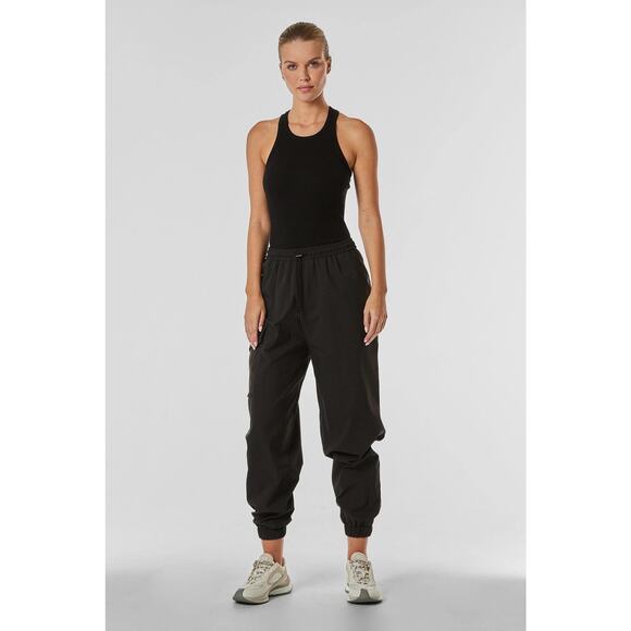 Noli Destination Pants Black Size Small Cargo Pocket Wide Leg Casual Comfortable - Picture 3 of 16